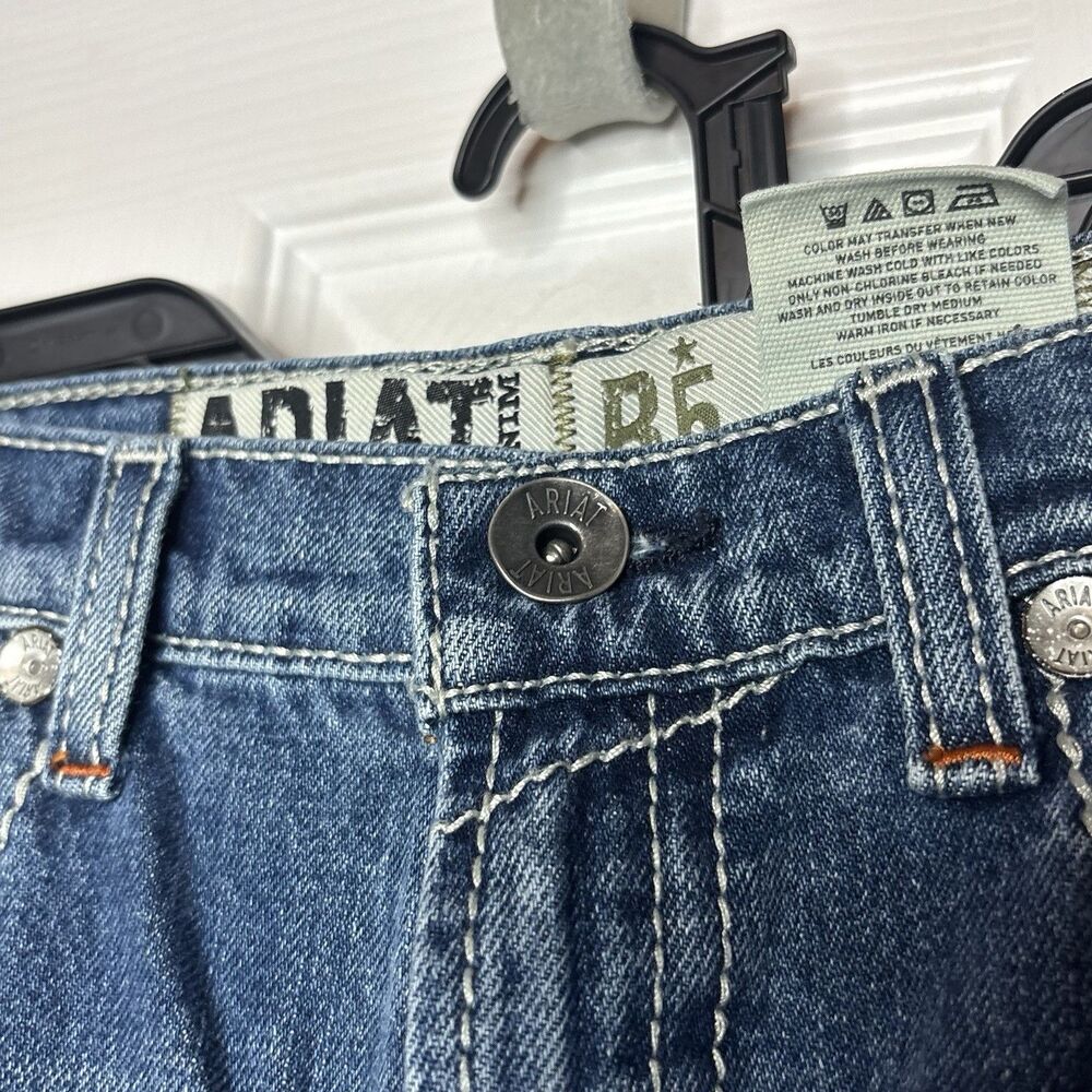 Ariat Boys 16 Slim B5 Bootcut Jeans Medium Wash Western - Picture 6 of 10